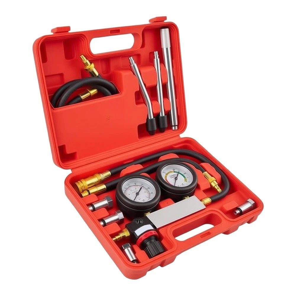 Cylinder Leak Tester Kit for Universal Use (Adjustable Pressure Control)