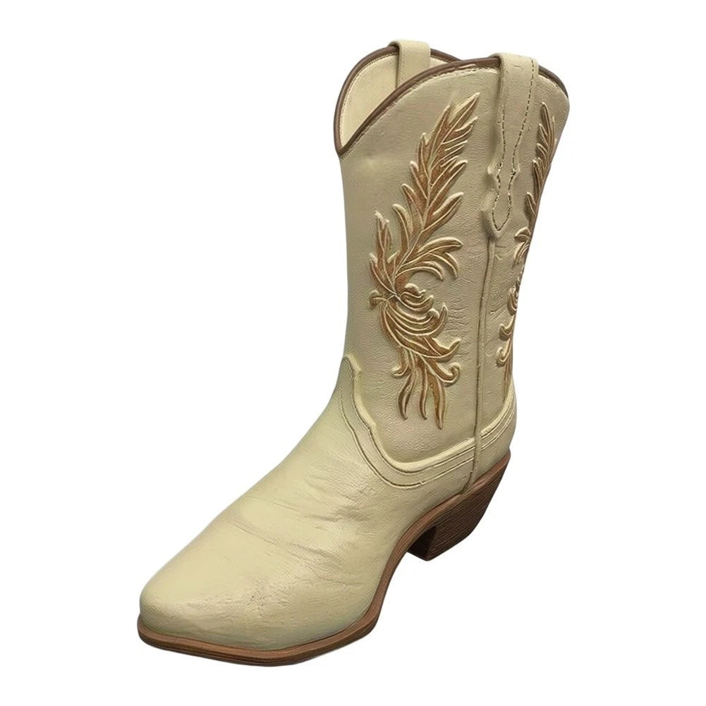 Resin Boot Vase for Flowers 17.5cm