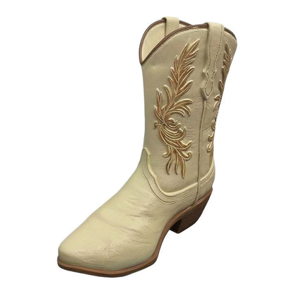 Resin Boot Vase for Flowers 17.5cm