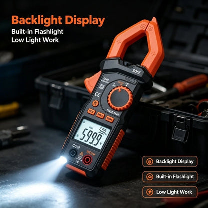True Digital Clamp Meter 600A DC Measurement 30mm Jaw Opening