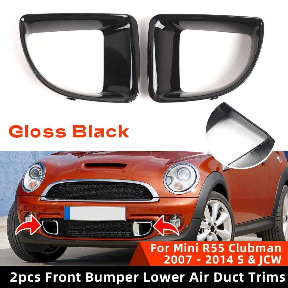 2X Front Air Duct Frame Bezel Cover for Mini S R55 R56 R57 R58 R59 JCW