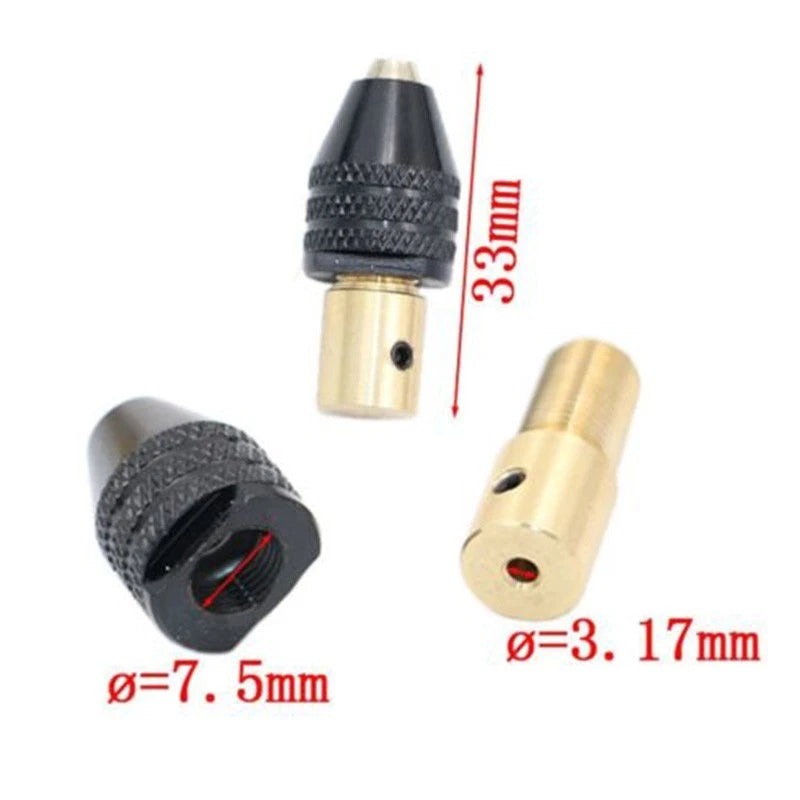 Keyless Drill Chuck Adaptor for Universal Use (0.3-3.5mm)