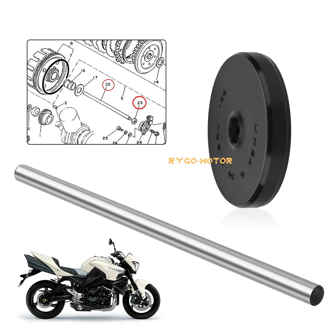 Clutch Push Rod & Oil Seal for Suzuki GSX1300R Hayabusa (1999–2020)