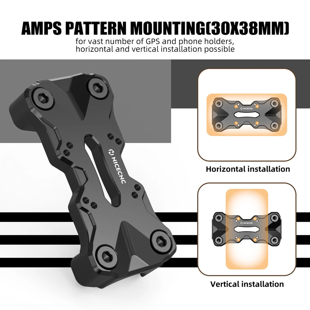 Handlebar Top Clamp with AMPS Pattern for Yamaha Tenere 700 (2019–2024)