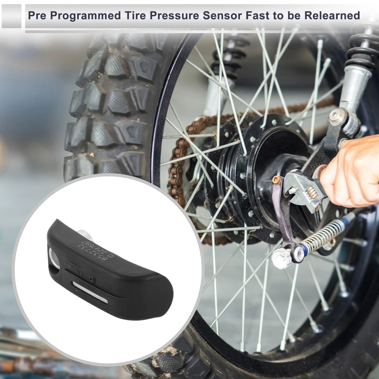 Tire Pressure Sensor Replacement for BMW K1200 K1300 K1600 (2005–2016)