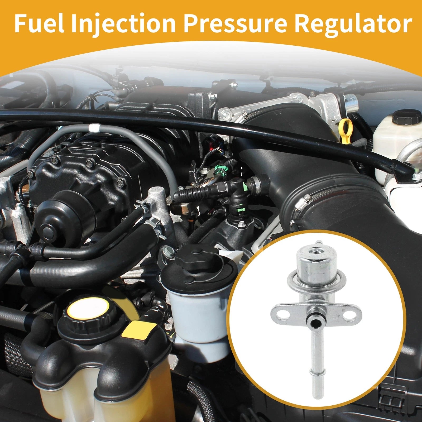 Fuel Pressure Regulator Replacement for Mazda Protege 1999-2003 1 Piece
