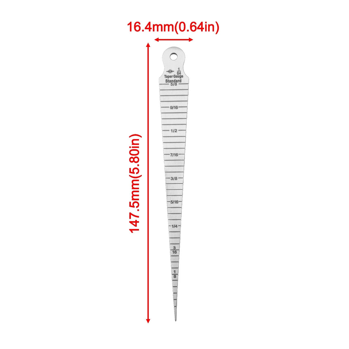 Set of 2 Taper Gauge Feeler Tools for Accurate Cylindrical Measurements