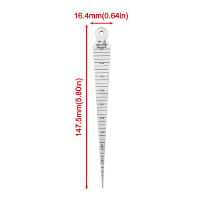 Set of 2 Taper Gauge Feeler Tools for Accurate Cylindrical Measurements