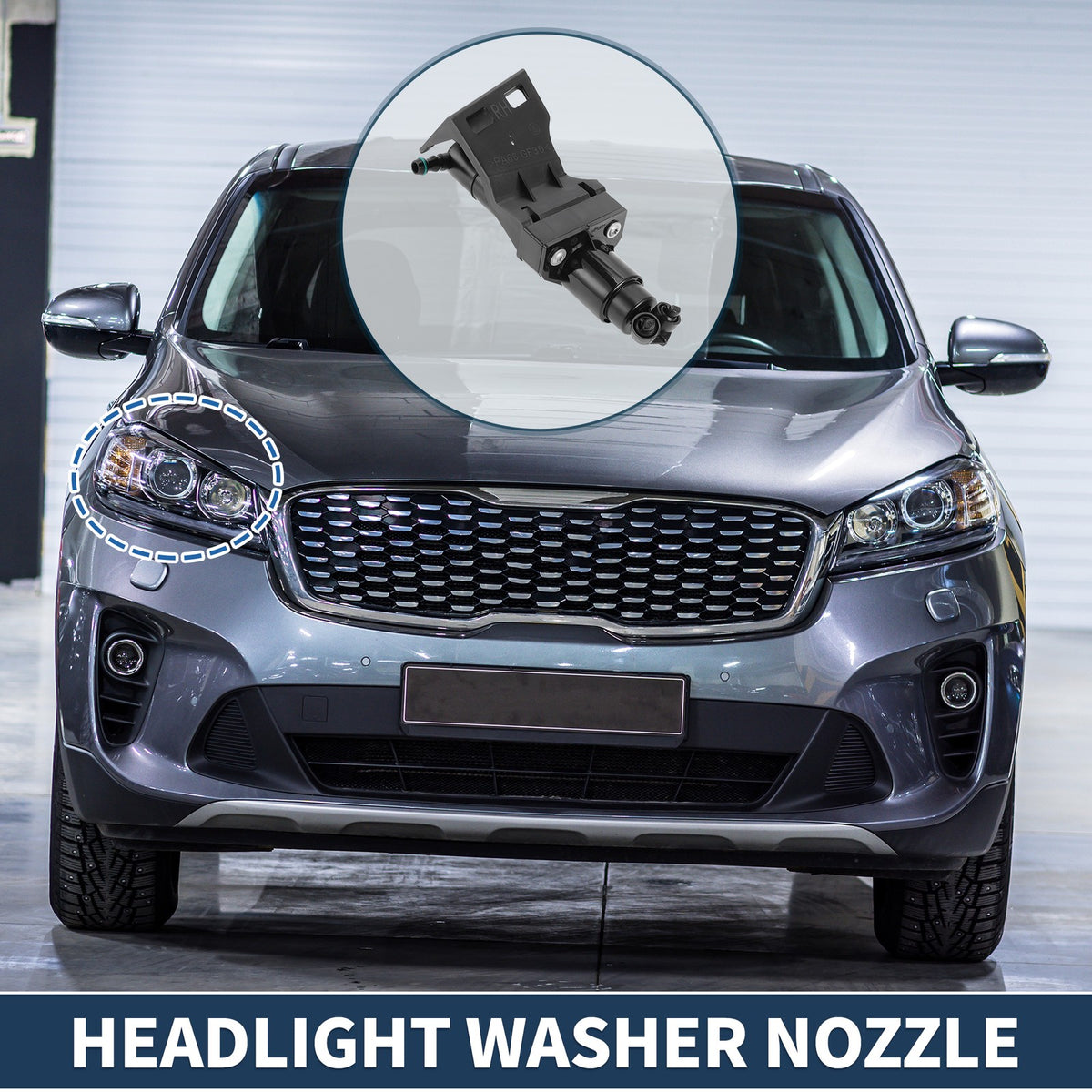 Headlight Washer Nozzle Front Passenger for Mercedes-Benz GL320 (2007–2008)
