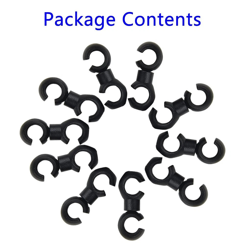 10PCS S Shaped Hook Clips for Bike Brake Gear Cross Cable Tidy Tool