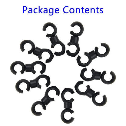 10PCS S Shaped Hook Clips for Bike Brake Gear Cross Cable Tidy Tool