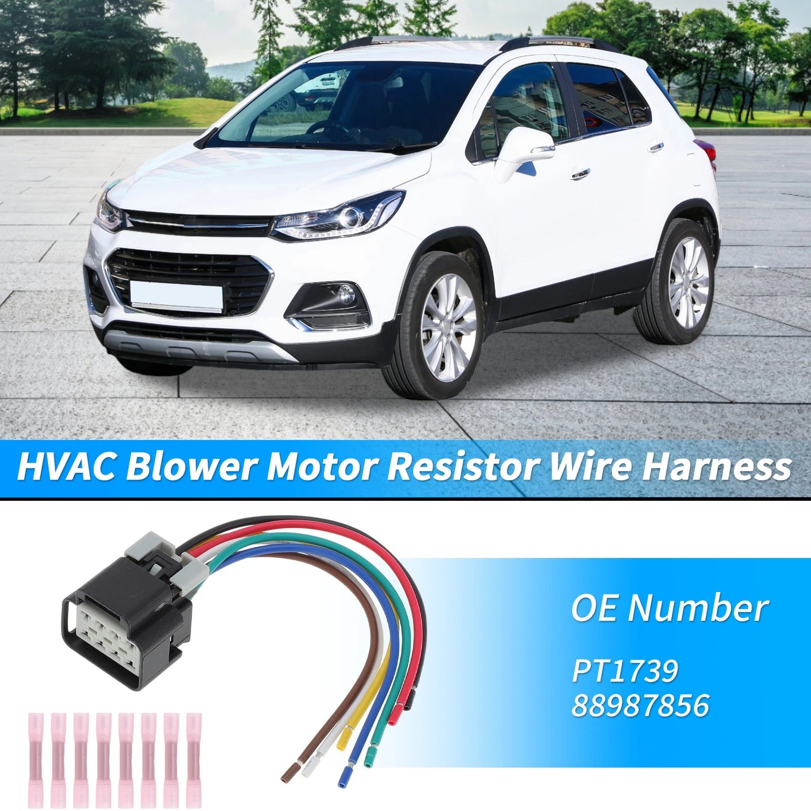 HVAC Blower Motor Resistor Wire Harness for Chevy GMC (2015–2019)