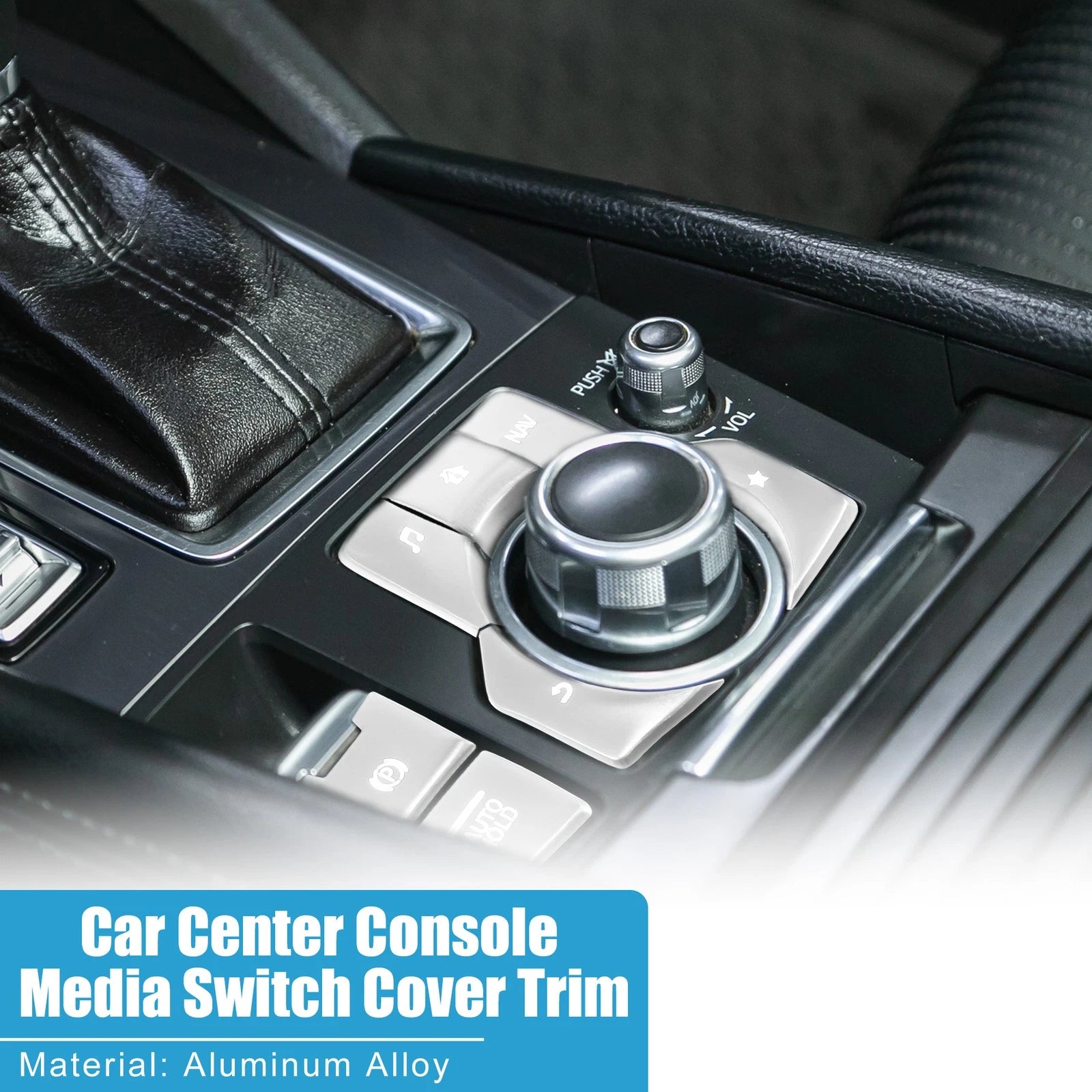 7pc Center Console Media Panel Trim and Handbrake for Mazda CX-5 (2017–2020)