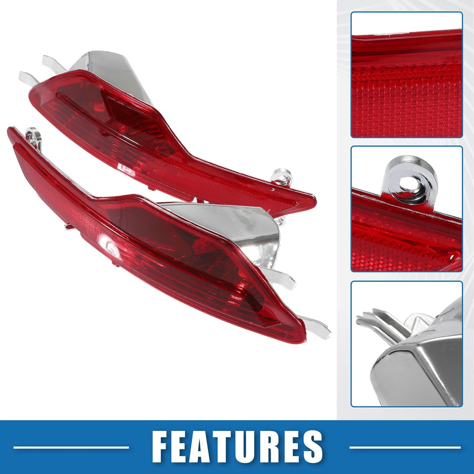 2pcs Rear Bumper Fog Light Reflector Housing Replacement for BMW X6 (2008–2014)