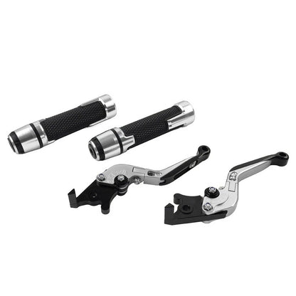 Folding Extendable Brake Clutch Lever Grip Set for Kawasaki Vulcan