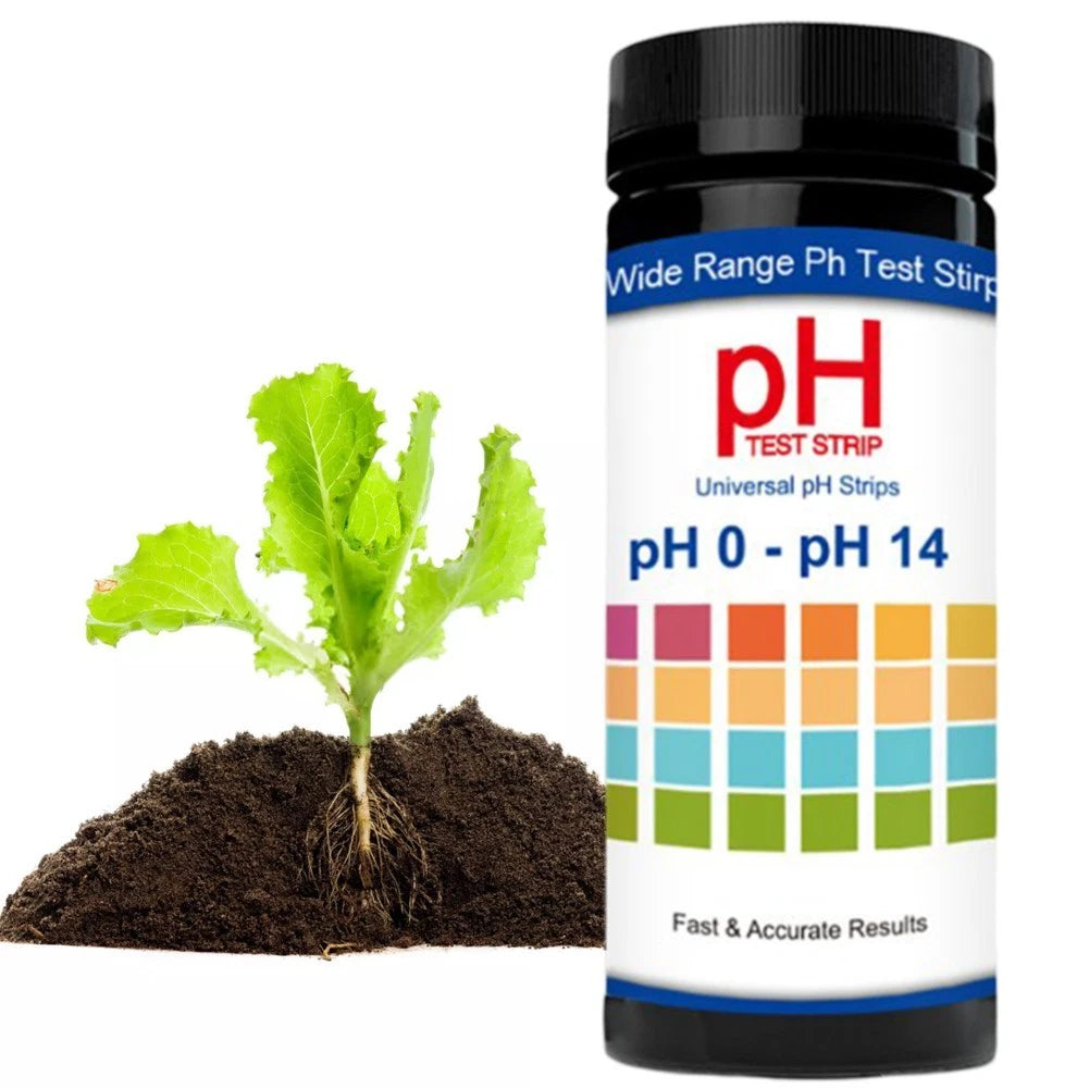 100pcs Litmus Strips pH 014 for Soil and Water Testing