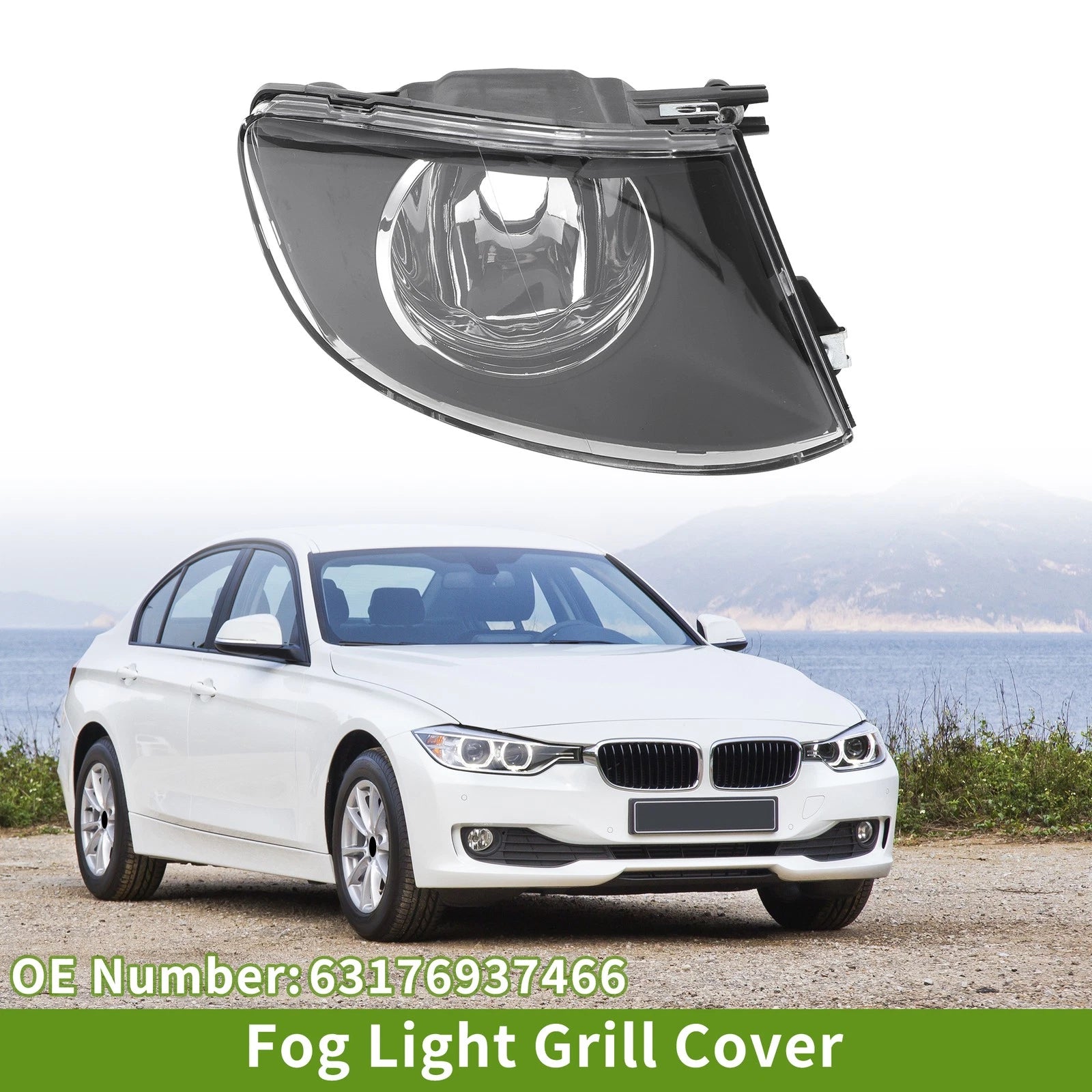 Right Fog Light Grill Replacement for BMW 3 Series (2007–2011)