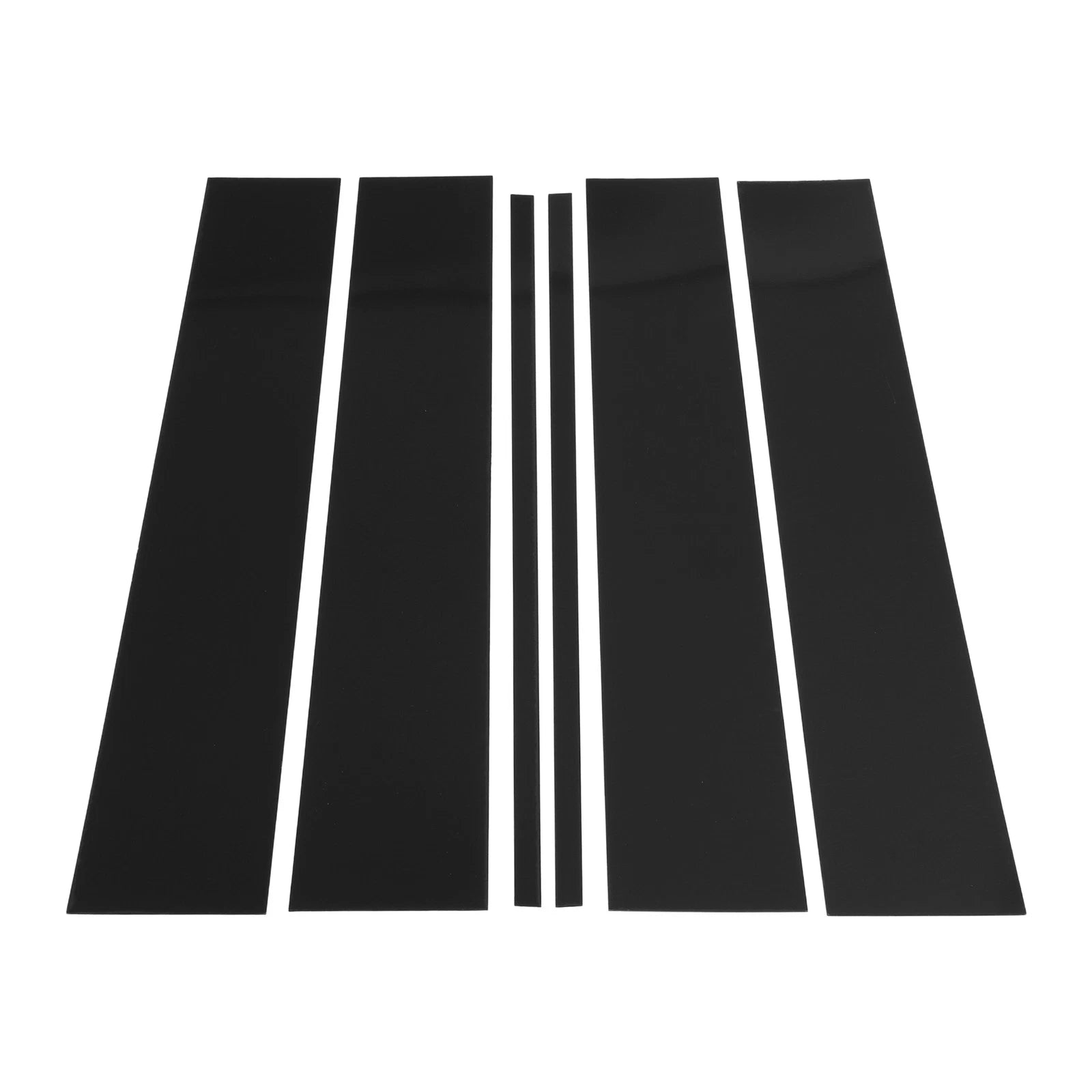 6 Pcs Pillar Window Trim Replacement for Chevy Suburban (2015–2020) Black