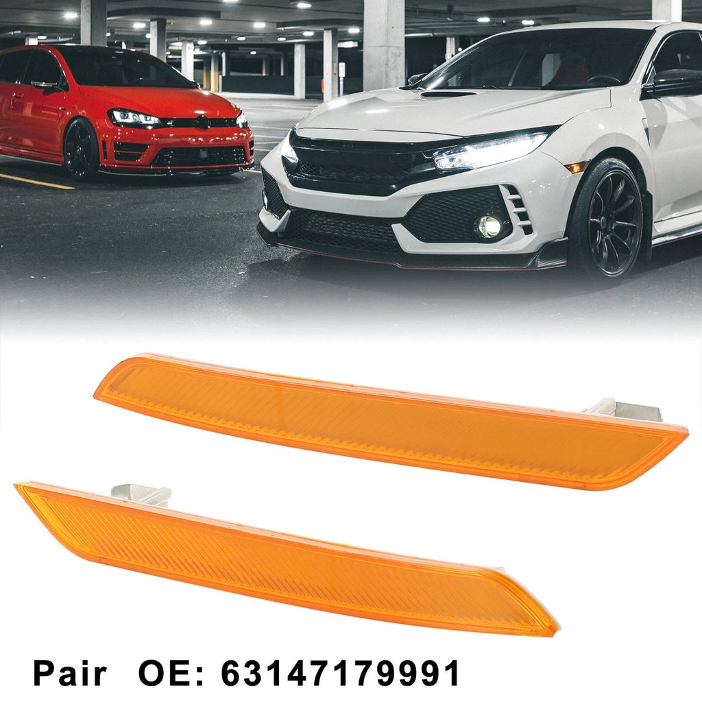 Front Bumper Reflector Pair Right Left for BMW X6 (2008–2014)
