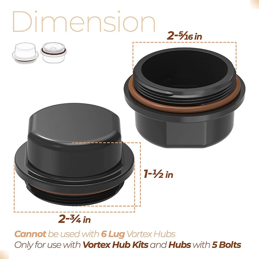 2pcs High quality Hub Dust Caps fit for Vortex 81143 48355V K71-G01-73, 21-261
