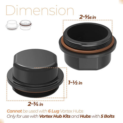 2pcs High quality Hub Dust Caps fit for Vortex 81143 48355V K71-G01-73, 21-261