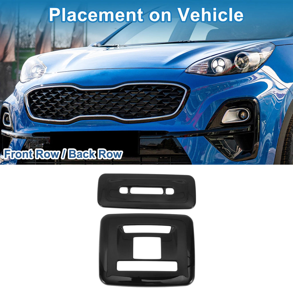 Rear Row Light Trim Bezel Replacement for Toyota Prius 2023 Black