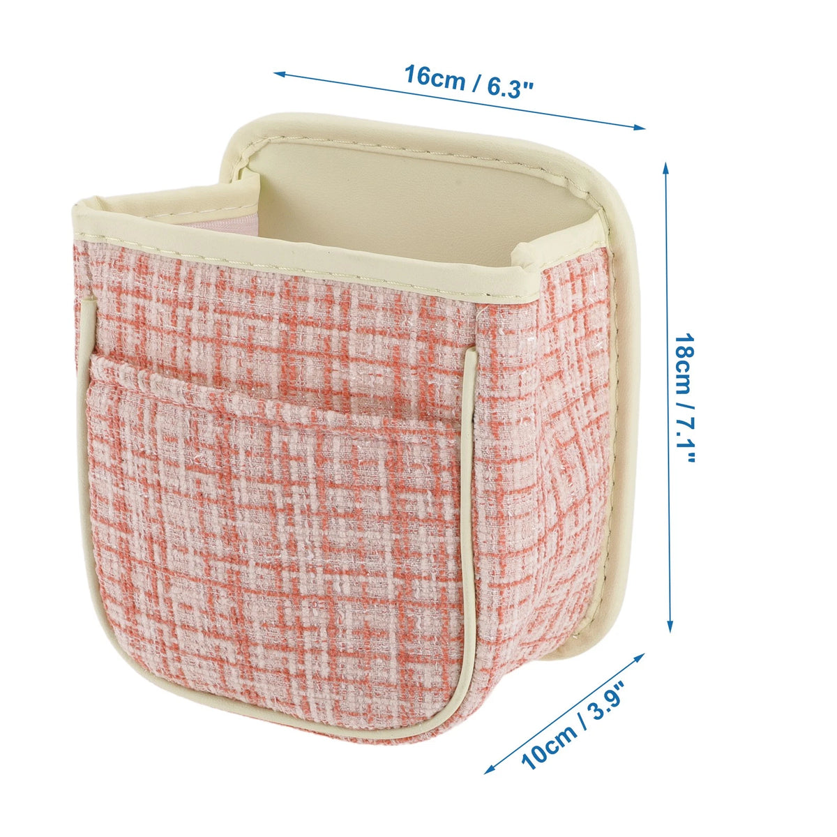 Car Trash Can for Universal Fit (Portable, Hanging, Pink)