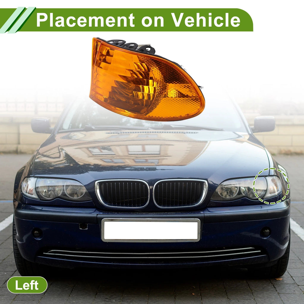 Left Corner Signal Light Cover Replacement for BMW 7 Series (1999–2001)