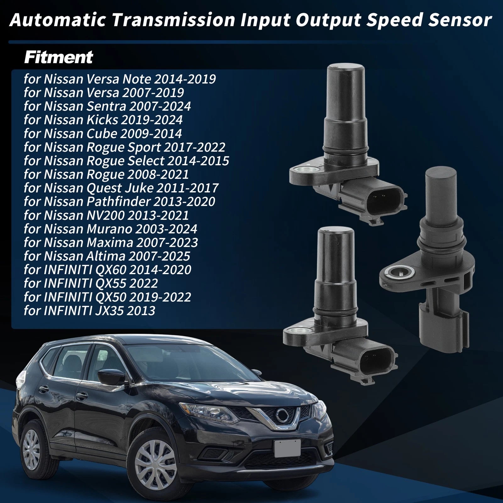 Transmission Input Output Speed Sensor for Nissan Sentra (2007–2024)