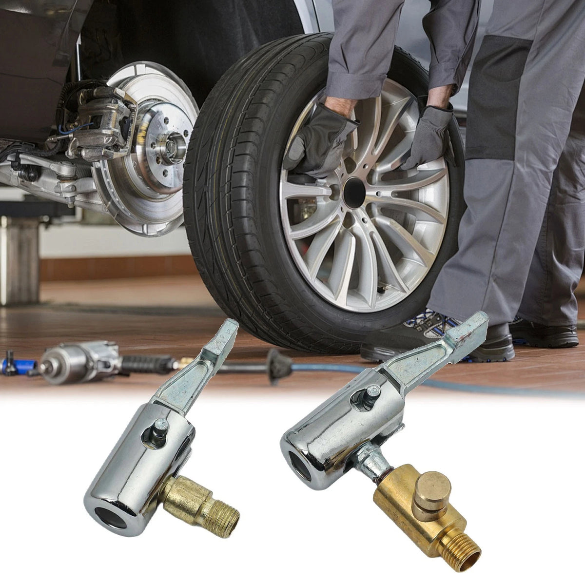 Valve Adapter Nozzle Set for Cars, Motorcycles, Bicycles