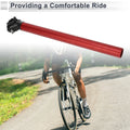 Seat Post for Bike 31.6x400mm Adjustable Angle Aluminum Alloy Red (Universal)