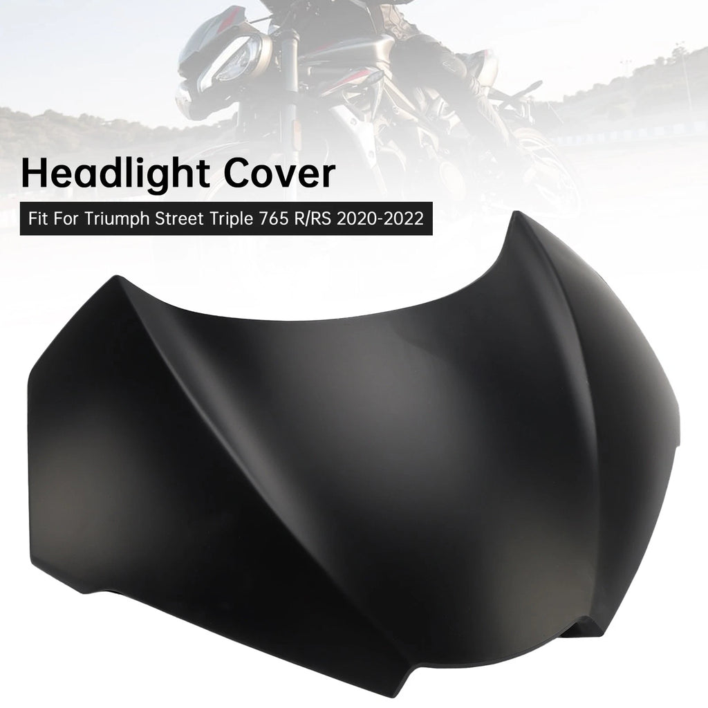 Front Nose Headlight Cover Fairing for Street Triple 765 R/RS (2020–2022) Black