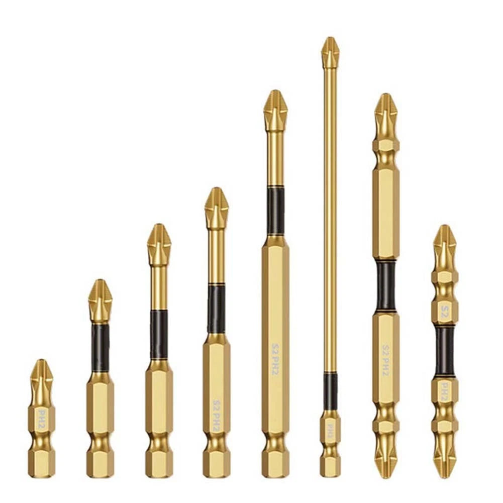 Screwdriver Tool Bits Set with Enhanced Grip for Multiple Applications