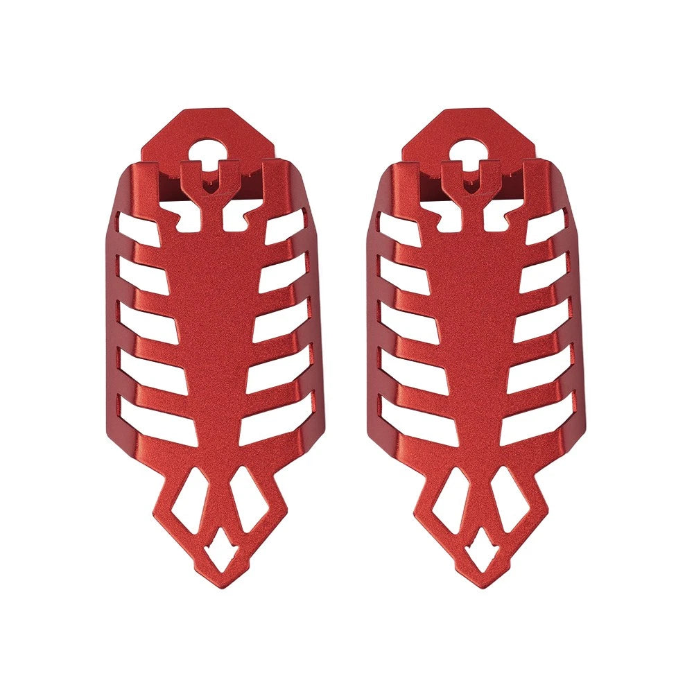 Fork Dust Shock Absorber Spring Covers for Universal Motorcycle ATV (Red)