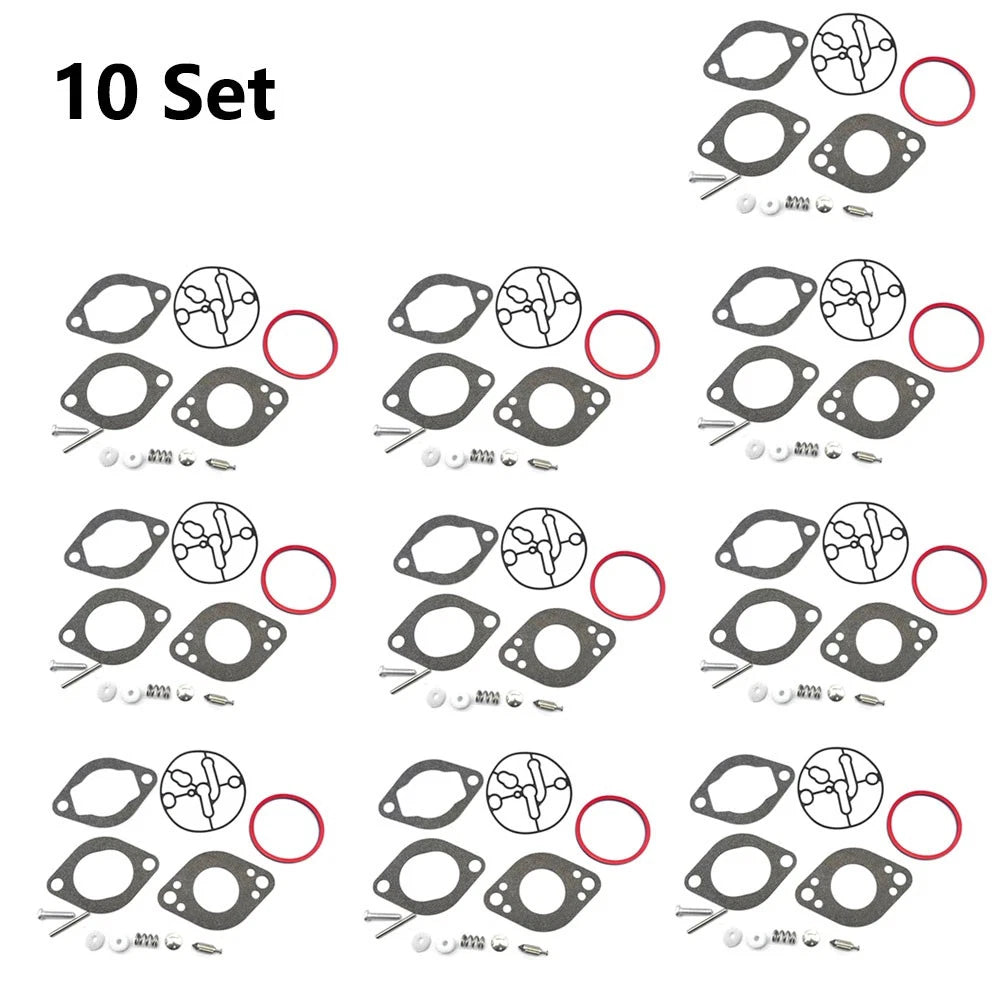 Set of 10 Carburetor Repair Kits for Briggs & Stratton (696146, 696147)