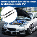 Pair of 3"-4" Universal Front Bumper Lip Splitter Diffuser Strut Rods Black