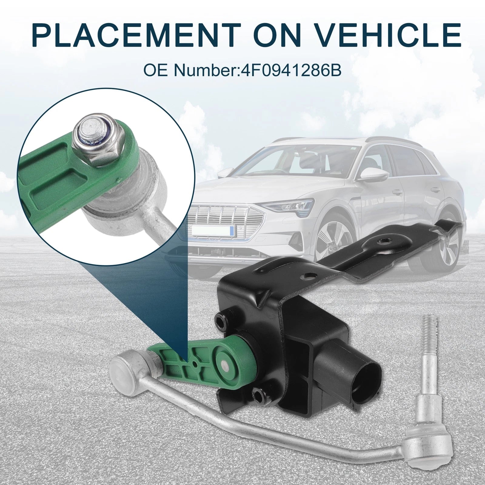 Suspension Ride Height Level Sensor for Audi A6 Front Right (2004–2011)