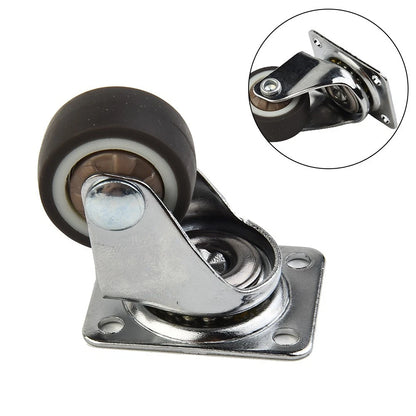 Set of 4 Rubber Caster Wheels for Moving Accessories (25mm)