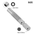 Set of 4 Hex Insert Bit Adapters for Multiple Screwdrivers