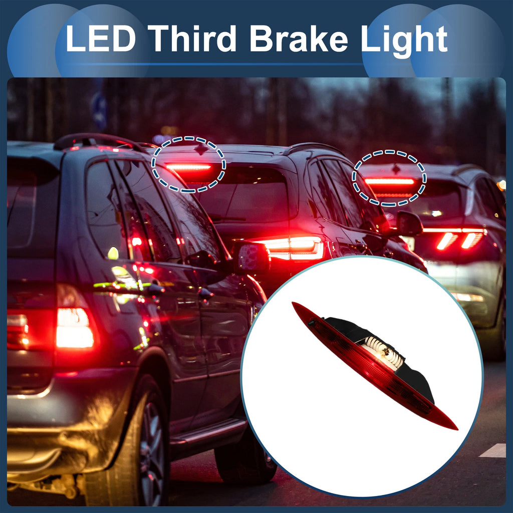 LED Third Brake Light for Renault Modus (2004–2012) Red Housing