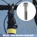 Titanium Tone Stem Bolt M6x35 Replacement for Bike Headset Stem (Universal)