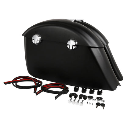 Matte Saddlebags with Electronic Latch & Carpet Liner for Indian Chieftain (2014–2023)