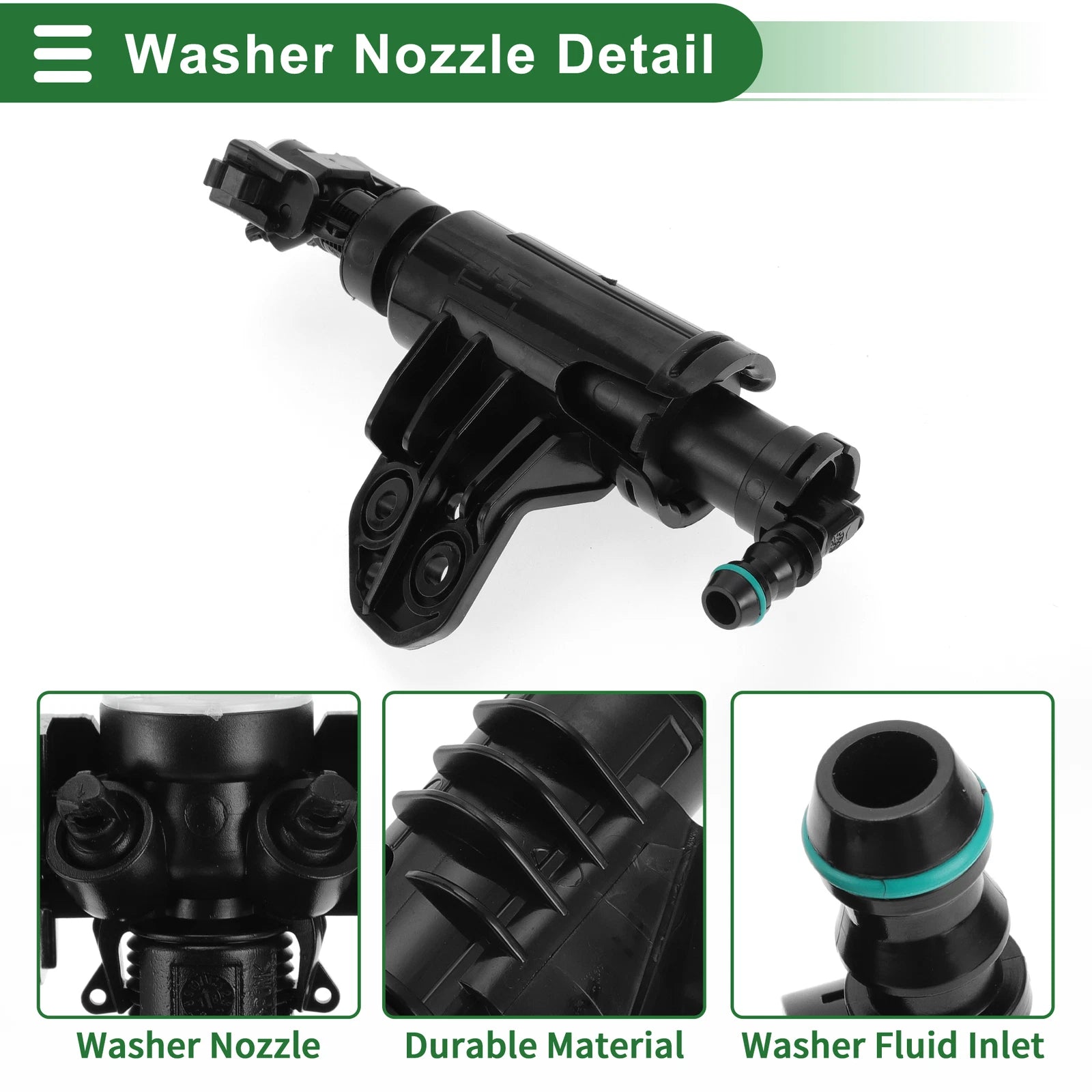 Front Driver Side Headlight Washer Nozzle for Hyundai Tucson (2016–2020)