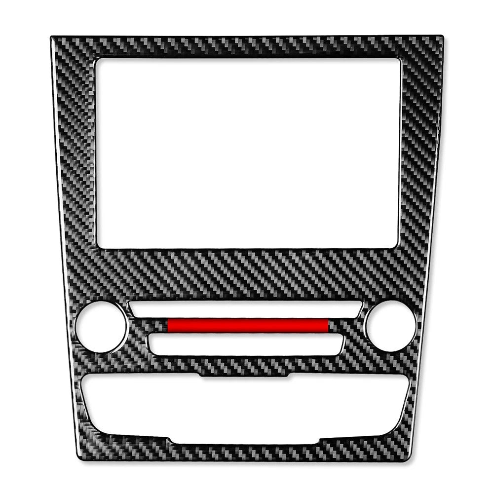 GPS Navigation Panel Cover Trim for Ford Mondeo (2013–2019) Black Red Line