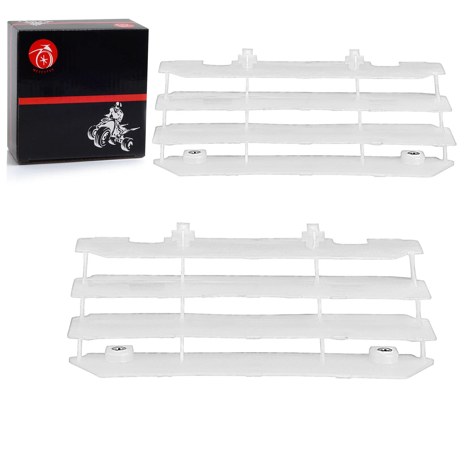 Set of 2 Radiator Covers for Kawasaki KX125 KX250 (1997–2005) 14037-1310-RZ