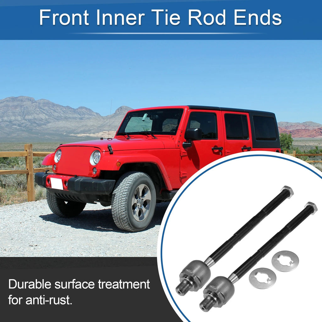 2pcs Front Inner Tie Rod End Links Replacement for Jeep Liberty (2006–2012)