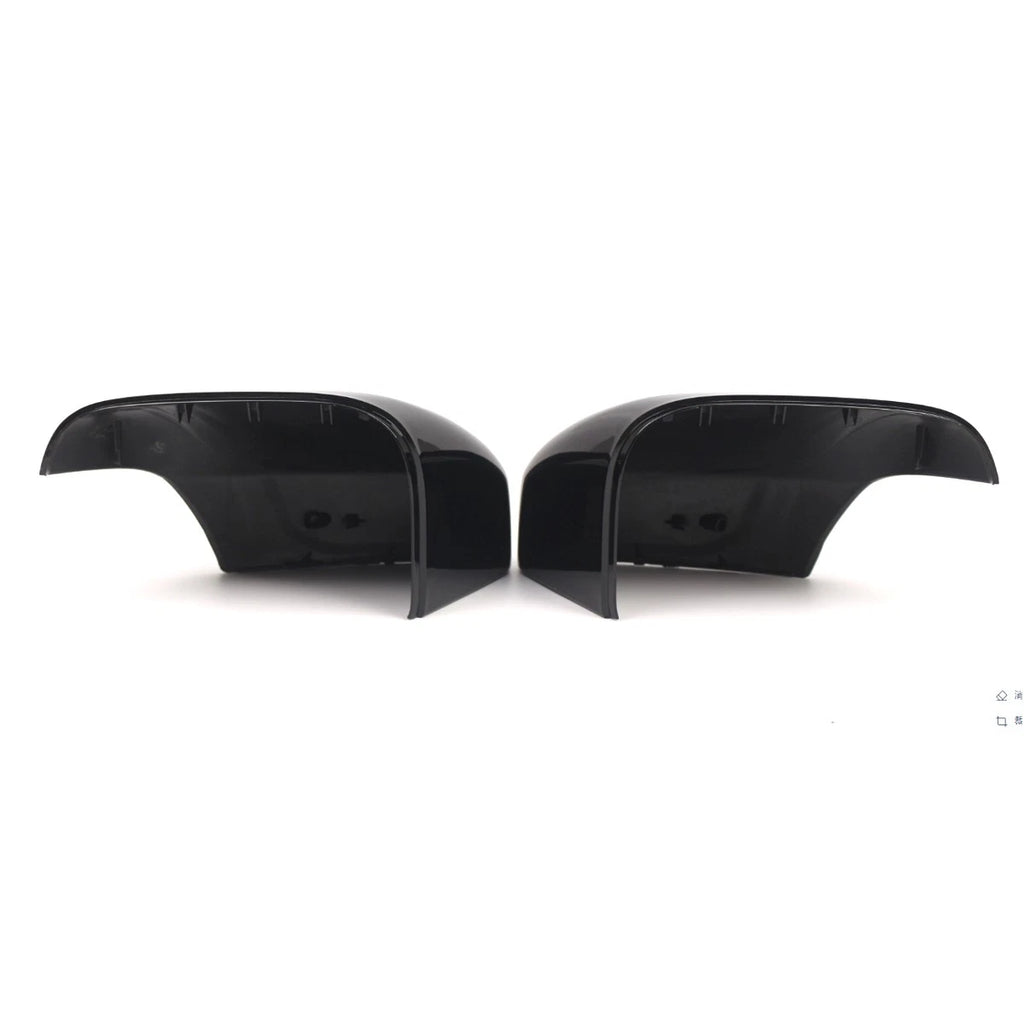 Pair Rear Mirror Cover Caps for Volvo XC70 XC90 (2007–2014) Gloss Black