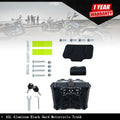 45L Motorcycle Top Case Tail Box with Backrest & Mounting Plate (Waterproof)
