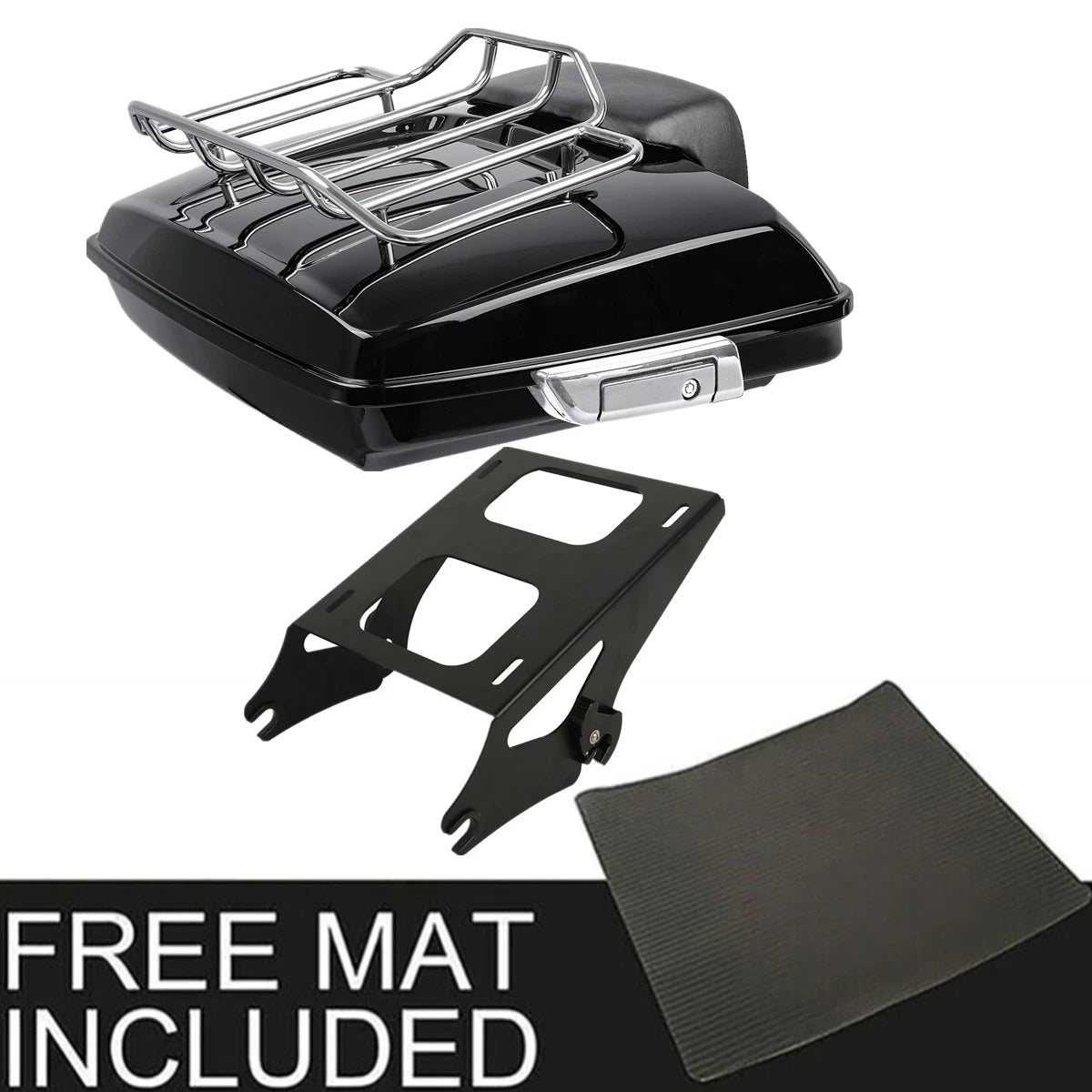 Razor Trunk Backrest Mount Rack for Harley Touring Road Glide (2014–2023)