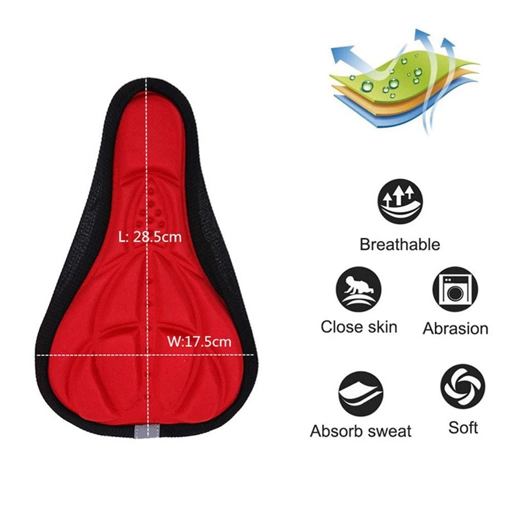 3D Gel Pad Seat Saddle Cover for Bicycle